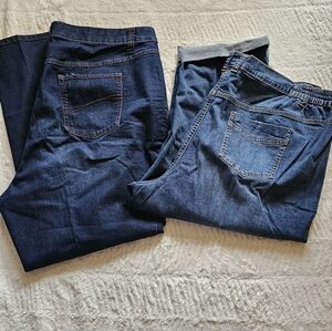 Catherines Blue Relaxed Jeans